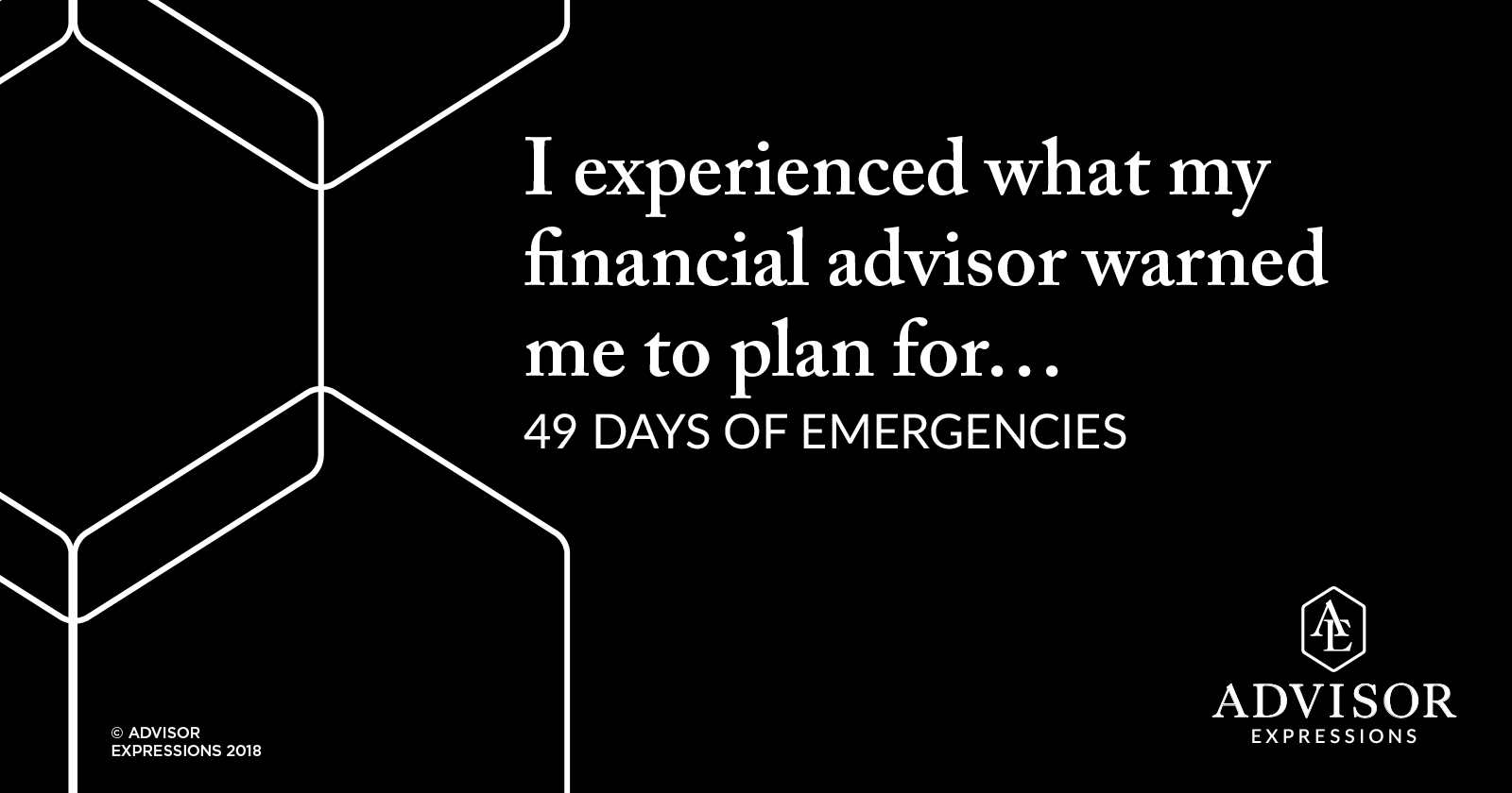 I experienced what my financial advisor warned me to plan for…